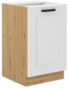 Drezová skrinka Lesana 2 (biela + dub artisan) 50 ZL 1F BB . Vlastná spoľahlivá doprava až k Vám domov. 1063952