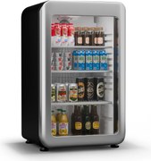 Klarstein Audrey Evo chladnička na nápoje, Retro dizajn, sklenené dvere, 93 L, EEK C