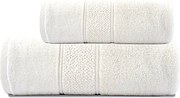 Set uterák a osuška Mario Krémový 50x90 + 70x140 cm – 550 gsm, luxusné bavlnené uteráky, strihaná bordúra