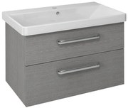 Sapho Sapho, THEIA Umývadlová skrinka 75,6x50x43,5cm, 2x zásuvka, dub strieborný (TH084), TH080-1111