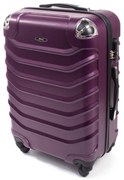 Rogal Fialový škrupinový cestovný kufor "Premium" - L (65l)