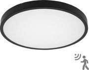 Brilagi-LED Kúpeľňové stropné svietidlo so senzorom ZENNA LED/18W/230V pr. 29,5 cm IP44 čierne