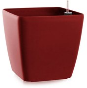 Flower Lover Samozavlažovací kvetináč Quadrato matt červená, 22 cm, 22 cm