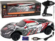 LEAN Toys Športové auto R/C 1:8 sivé biele