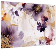 Obraz - Akvarelové kvety (70x50 cm)