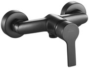 Invena Bralos, nástenná sprchová batéria, čierna matná, INV-BN-07-004-A