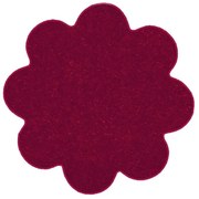 Kusový koberec Eton vínovo červený kvetina, 120x120 kvietok, červená, kuchyňa, Vopi