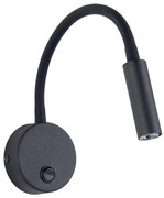 LED Nástenná lampa LAGOS 1xG9/3W/230V čierna