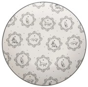 Porcelánový dezertný tanierik s mačičkami Lovely Grey Cats - Ø 20*2 cm