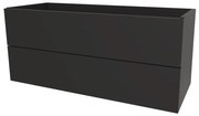 Mereo Aira, kúpeľňová skrinka 121 cm, Multidecor, Čierna Supermat, MER-CN793SCIPM