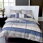 Flanelové obliečky Homa BELINA BLUE SQUARE 7-set 140x200 cm