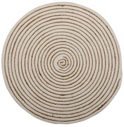 Okrúhle pruhované jutové prestieranie - Ø 40 * 1 cm