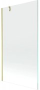 Mexen Next, 1-krídlová vaňová zástena 100 x 150 cm, 6mm číre sklo, zlatá matná, 895-100-000-00-00-55