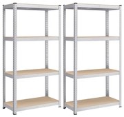 Sada 2 regálov 80x40x160 cm GLR044E02