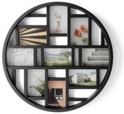 Čierny plastový rámček na stenu Luna – Umbra