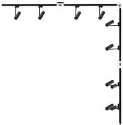 Zuma Line 3586 - Bodové svietidlo v lištovom systéme LISA 8xGU10/35W/230V čierna