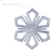 DECOLED Vločka II, pr. 15 cm, stříbrná