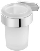 BISK Erga NATURE, pohár na zubné kefky, chrómová, ERG-04873