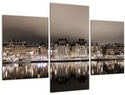 Obraz mesta v šere (90x60 cm)