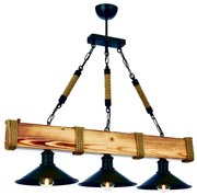 Luster na reťazi KUTUK 3xE27/60W/230V