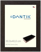 DANTIK rám na obraz 30x40 | RETRO černá (Plexi Čiré)