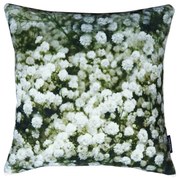 Zamatový vankúš s potlačou Säteri / kvetinového závojov - 45 * 45 * 10cm