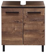 Hnedá skrinka pod umývadlo v dekore duba 60x53 cm Set 374 - Pelipal