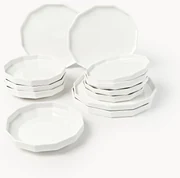Porcelánová súprava riadu Angoli, 4 osoby (12 dielov)