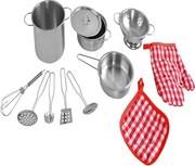 Kruzzel 9438 Sada kovového riadu pre deti nerez 12 dielov