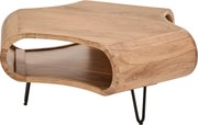 XXXLutz KONFERENČNÝ STOLÍK, čierna, farba akácie, drevo, kov, 95/95/39 cm Carryhome - Stolíky do obývačky - 001630023301