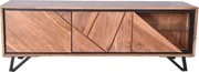 TV stolík z masívu akácie v prírodnej farbe 150x51x40 cm Ambala – Interia Home &amp; Living