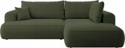 Rohová sedacia súprava Olivo II (p) (zelená čierna)