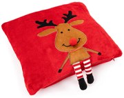 4Home Vianočná obliečka na vankúšik Happy Reindeer, 40 x 40 cm