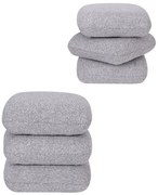 Moderný otočný taburet Vario do obývačky, sivý