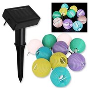 Grundig 14106 - LED solárny reťazec 2,4m, 10xLED, 1,2V 600mAh