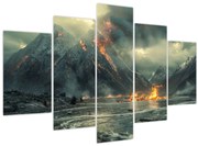 Obraz - Erupcia sopky (150x105 cm)