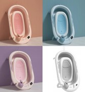 Skladacia detská vanička VAIANA Premium s ležadlom - viac farieb fialová