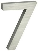 Hliníkové číslo 7 3D brúsený povrch RN.100LV.7.AL.3D