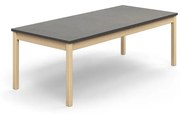 Stôl DECIBEL, 1800x800x590 mm, akustické linoleum - tmavošedá