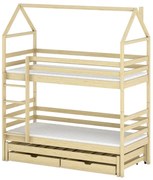Posteľ Domček Dalia 90x200 borovica