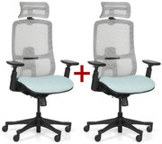 Kancelárska stolička JANE 1+1 ZADARMO, zelená