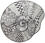 Kúpeľňová predložka More 140 cm čierno-biela