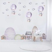 Samolepky na stenu - Slony v balónoch