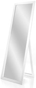 Stojacie zrkadlo v bielom ráme Styler Sicilia, 46 x 146 cm