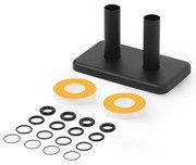 DK Terma integrovaná krycia sada Čierna matná Ø18/L70