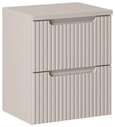 Závěsná skříňka pod umyvadlo Nova Cashmere II s deskou 50 cm kašmírová