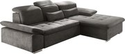 XXXLutz ROHOVÁ SEDAČKA, textil, kompozitné drevo, tmavosivá MID.YOU - Sedačky - 002220026705