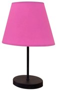 Stolná lampa 1xE27/60W/230V ružová/čierna