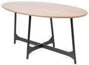 Jedálenský stôl SAVELMA naturálny s čiernymi nohami 892290