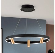 Orion HL 6-1667/3-LED Stmievateľný luster na lanku BERLIN LED/50W/230V čierna/zlatá